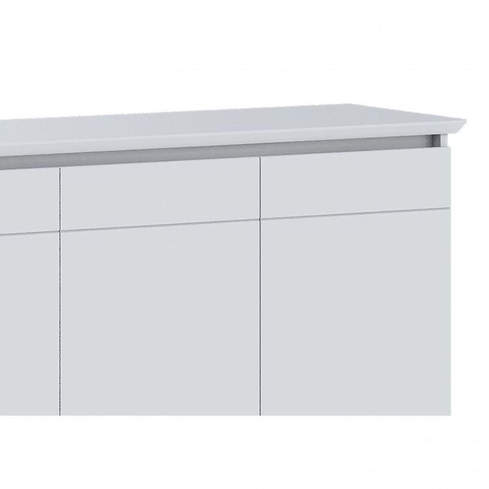 Buffet Classic 3 Portas Branco Acetinado - Imcal Móveis - 3