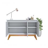 Buffet Classic 3 Portas Branco Acetinado - Imcal Móveis - 5