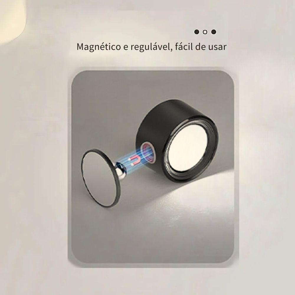 Luminaria Arandela 3 Tons Bateria Led Recarregavel Usb Controle Mesa Parede Iluminaçao Quarto Sala Trabalho Leitura - 6