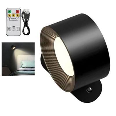 Luminaria Arandela 3 Tons Bateria Led Recarregavel Usb Controle Mesa Parede Iluminaçao Quarto Sala Trabalho Leitura