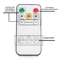 Luminaria Arandela 3 Tons Bateria Led Recarregavel Usb Controle Mesa Parede Iluminaçao Quarto Sala Trabalho Leitura