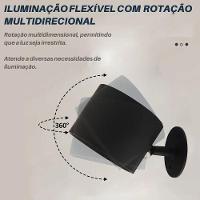 Luminaria Arandela 3 Tons Bateria Led Recarregavel Usb Controle Mesa Parede Iluminaçao Quarto Sala Trabalho Leitura - 5