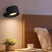 Luminaria Arandela 3 Tons Bateria Led Recarregavel Usb Controle Mesa Parede Iluminaçao Quarto Sala Trabalho Leitura - 9