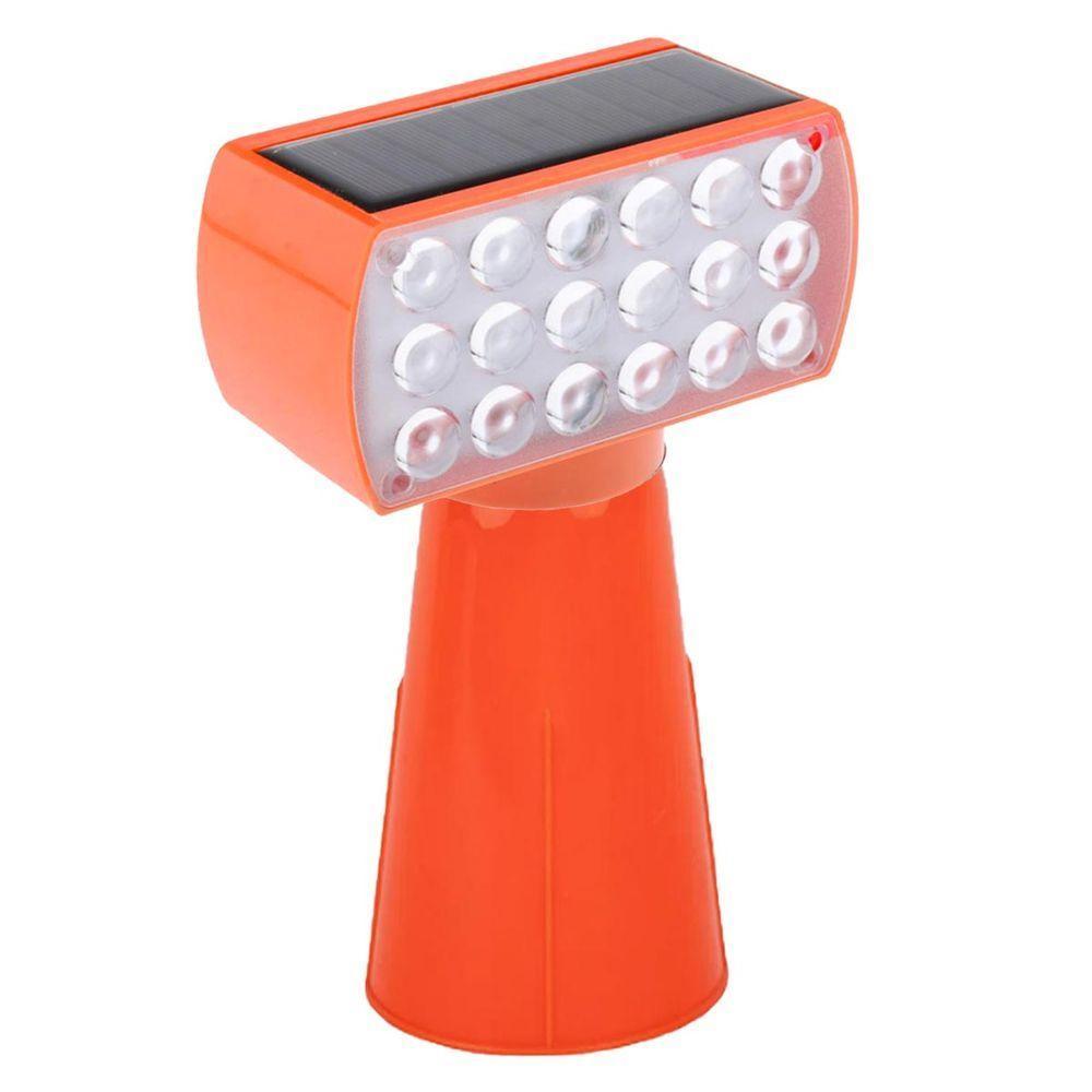 Sinalizador Solar Viario Duas Cores Cone Alerta Obra Rodovia Emergencia Estrada Transito Fiscalizaçao - 10