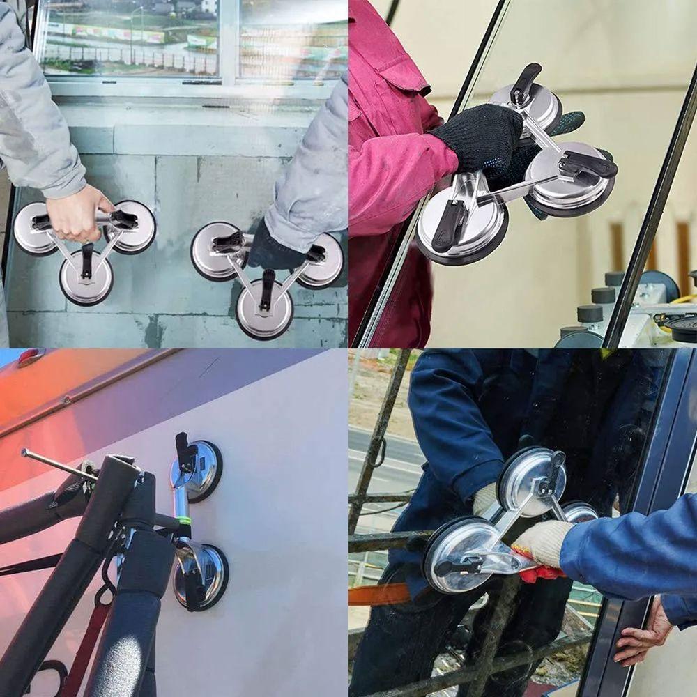 Ventosa Sucçao Tripla Carga 150kg Espelho Vidro Marmore Porcelanato Ceramina Alavanca Profissional Transporte Seguro - 3