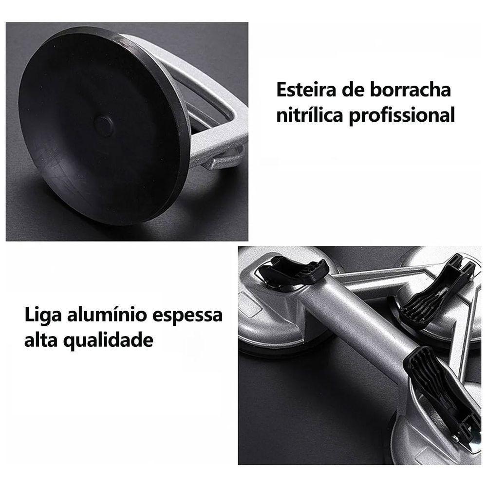 Ventosa Sucçao Tripla Carga 150kg Espelho Vidro Marmore Porcelanato Ceramina Alavanca Profissional Transporte Seguro - 7