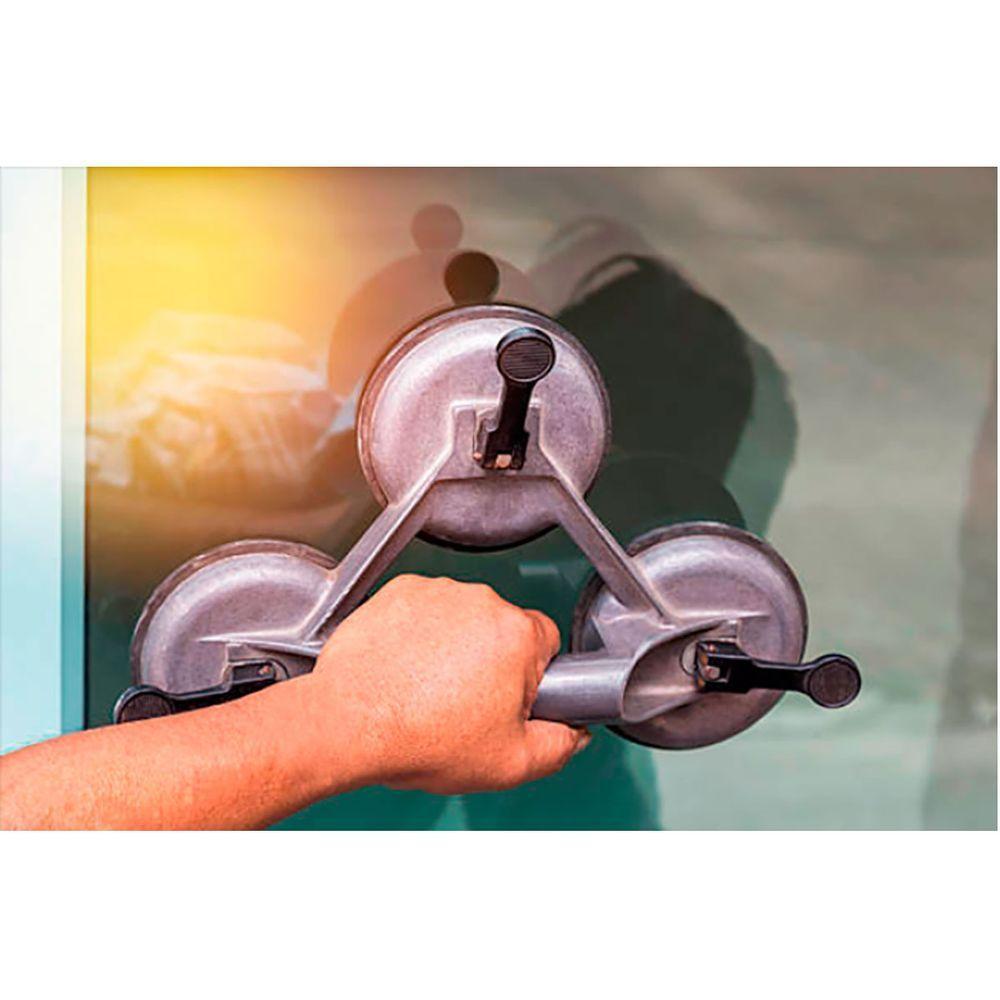 Ventosa Sucçao Tripla Carga 150kg Espelho Vidro Marmore Porcelanato Ceramina Alavanca Profissional Transporte Seguro - 8