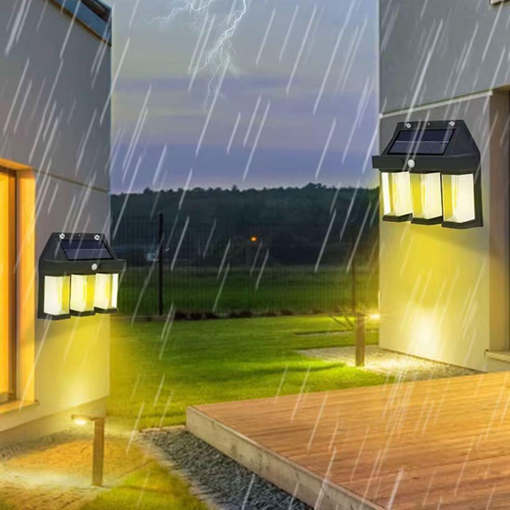 Luminaria Solar Led Filamento Arandela Sensor De Presença Movimento Ambiente Externo Jardem Quintal Garagem Iluminaçao - 7