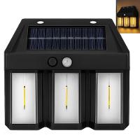 Luminaria Solar Led Filamento Arandela Sensor De Presença Movimento Ambiente Externo Jardem Quintal Garagem Iluminaçao - 1