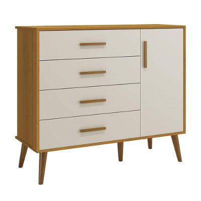 Cômoda Sapateira Retrô Isis Areia Fosco Com Savana Fosco - Moveisaqui