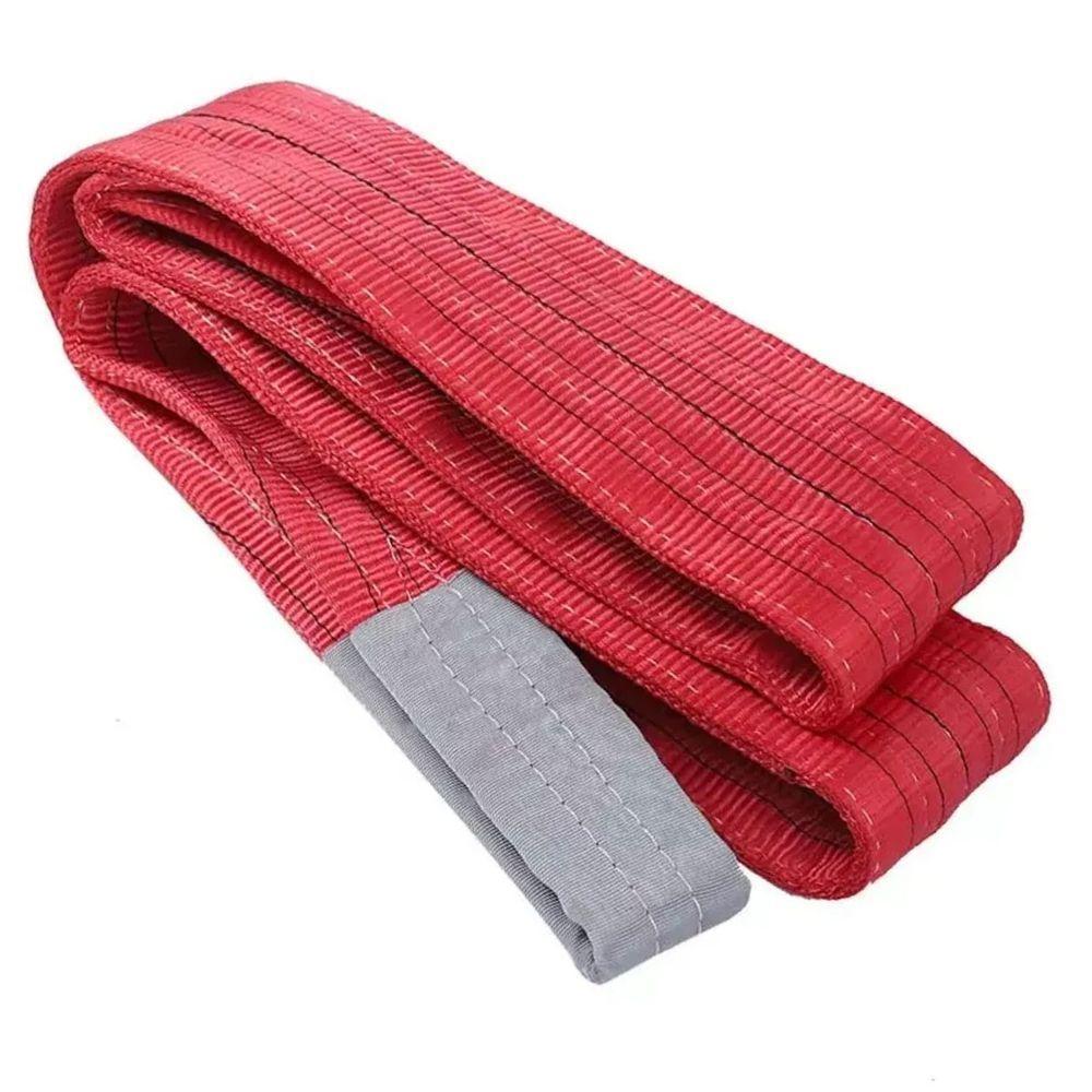 Cinta Elevaçao De Carga 5 Toneladas 8 Metros Reforçada Resistente Guincho Reboque Mudança Obra Construçao - 5