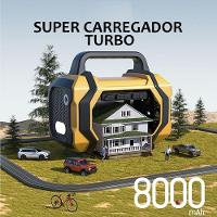 Compressor Ar Chupeta Auxiliar Partida Carro Motor Veicular Infla Pneu Boia Bola Bicicleta Bike Luz Led Carregador - 6