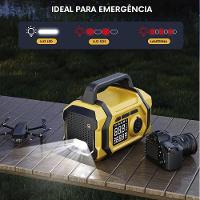Compressor Ar Chupeta Auxiliar Partida Carro Motor Veicular Infla Pneu Boia Bola Bicicleta Bike Luz Led Carregador - 7
