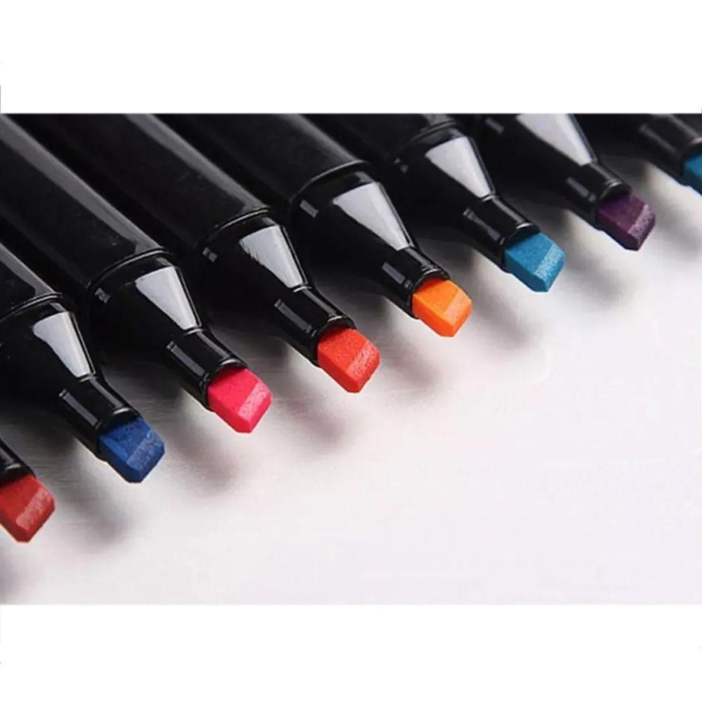 Canetinhas 80 Cores Com Livro De Pintar Capivara Fofa 50 Paginas Estojo Canetas Desenho Pintura Hobbie Lazer - 6