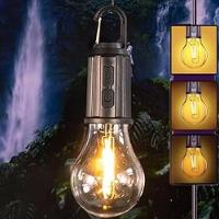 Lampada Led Acampamento Usb Recarregavel Sos Emergengia Pesca Camping Passeio Ar Livre Gancho Portatil Eficiente Seguro - 9