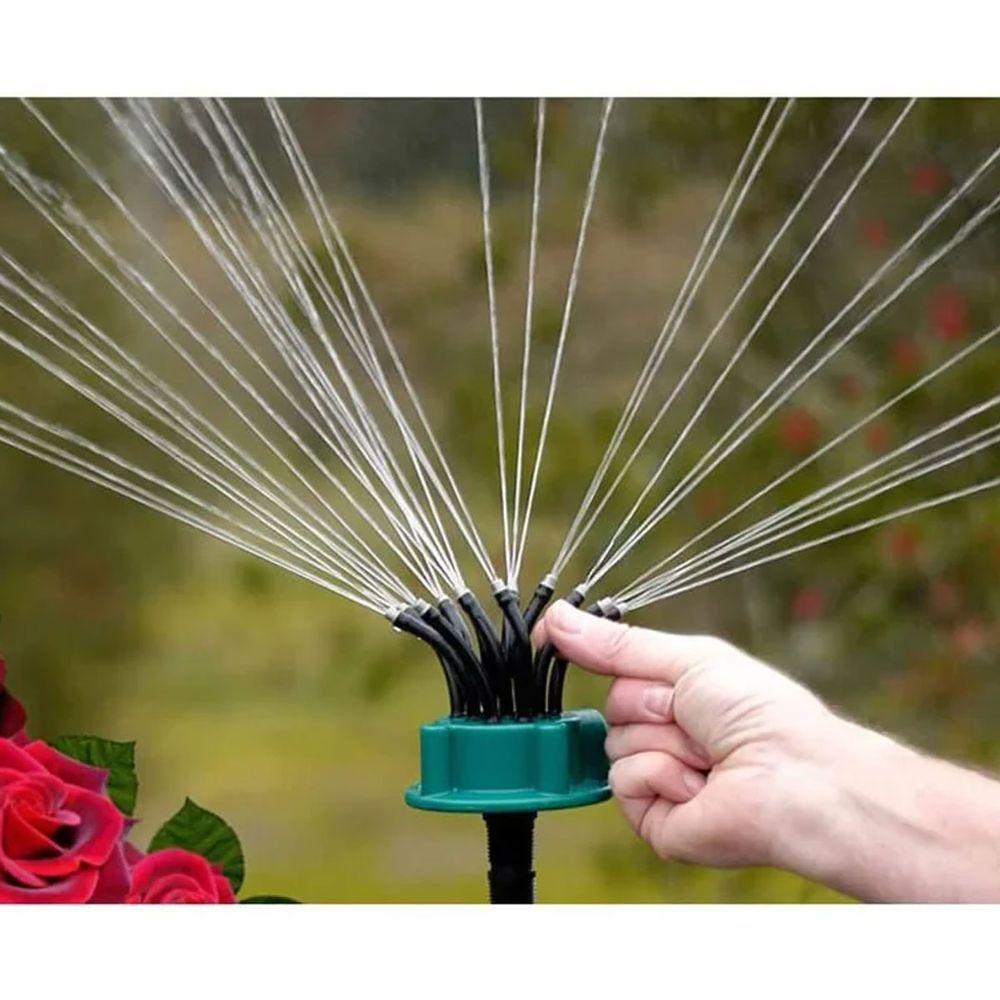 Aspersor Pulverizador 360 Graus Irrigaçao Quintal Jardim Canteiro Mangueira Rega Plantacao Horta Gramado Ar Livre - 2