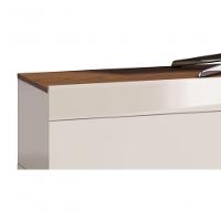 Rack Classic 3g 1.8 Off White Com Freijó - Imcal Móveis - 2