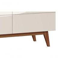 Rack Classic 3g 1.8 Off White Com Freijó - Imcal Móveis - 3