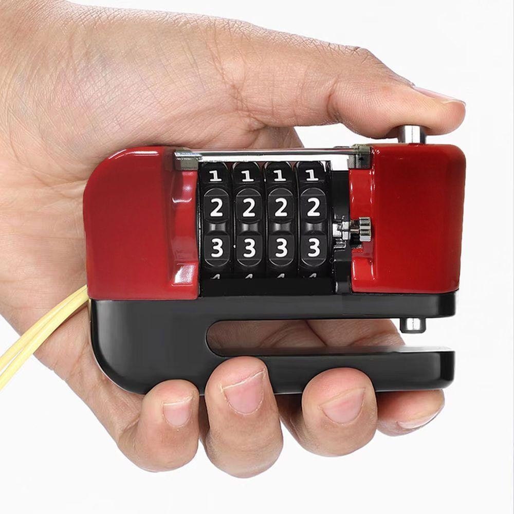 Trava De Disco Freio Antifurto Senha 4 Digitos Moto Bike Motocicleta Bicicleta Segurança Cadeado Resistente Proteçao - 2