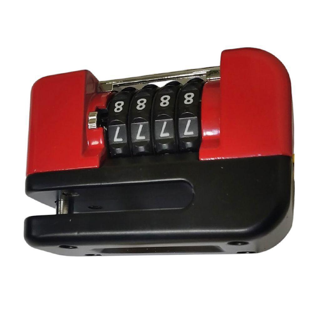 Trava De Disco Freio Antifurto Senha 4 Digitos Moto Bike Motocicleta Bicicleta Segurança Cadeado Resistente Proteçao - 9