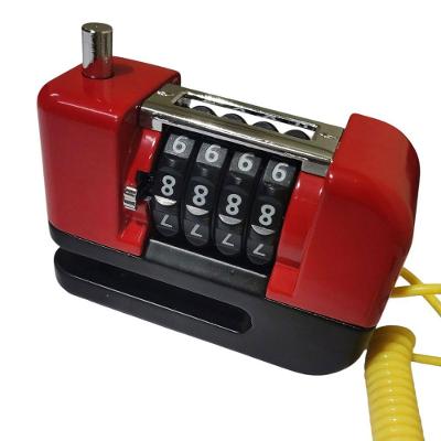 Trava De Disco Freio Antifurto Senha 4 Digitos Moto Bike Motocicleta Bicicleta Segurança Cadeado Resistente Proteçao