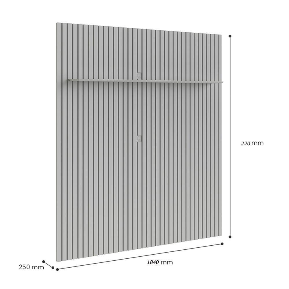 Painel Ripado Impacto 1.8 Para Tv Até 75 Polegadas Cinamomo - 6