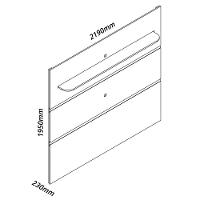 Painel Royal 2.2 Com Led Off White - Gelius Móveis - 4