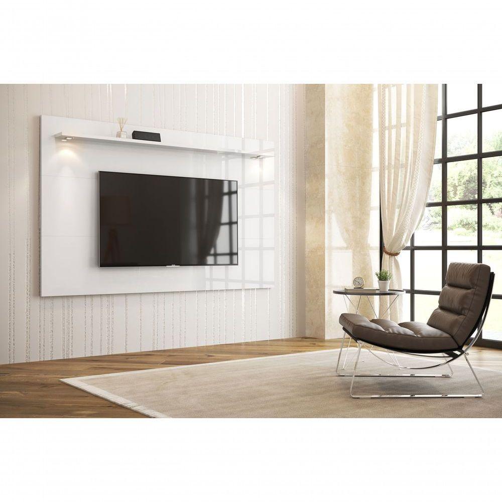 Painel Para Tv Aspen 1.8 Branco - Moveisaqui - 2