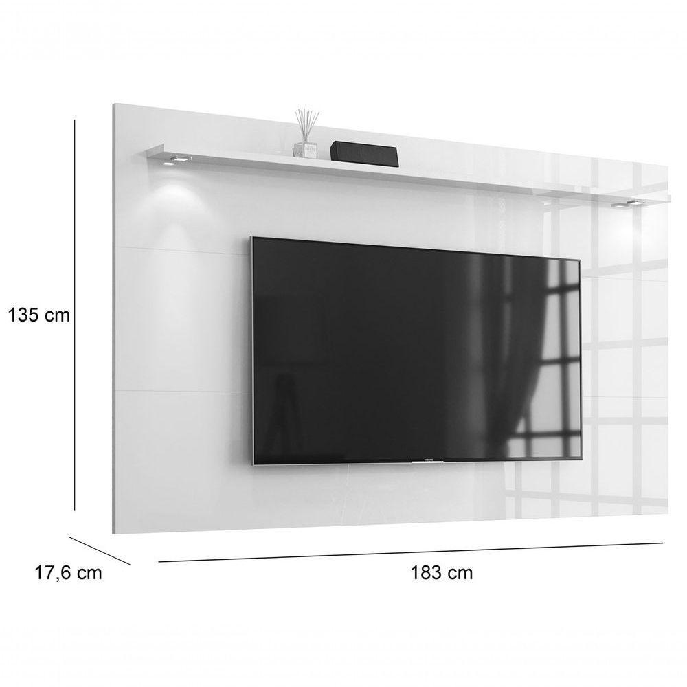 Painel Para Tv Aspen 1.8 Branco - Moveisaqui - 5
