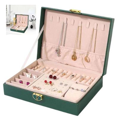 Porta Joias Brinco Anel Pulseira Cordao Relogio Acessorio Caixa Estojo Penteadeira Mesa Bancada Armazenamento