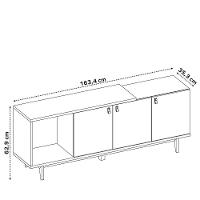 Bancada Nt 1380 Off White Com Freijo - Notavel - 7