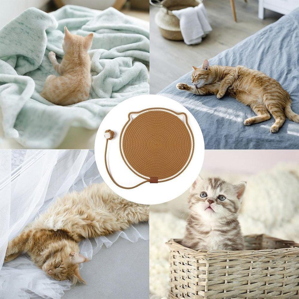 Arranhador Tapete Caminha Gato Pet Felino Animais Brinquedo Rasqueavel Relaxante Anti Estresse Casa Petshop Confortavel - 8