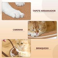 Arranhador Tapete Caminha Gato Pet Felino Animais Brinquedo Rasqueavel Relaxante Anti Estresse Casa Petshop Confortavel