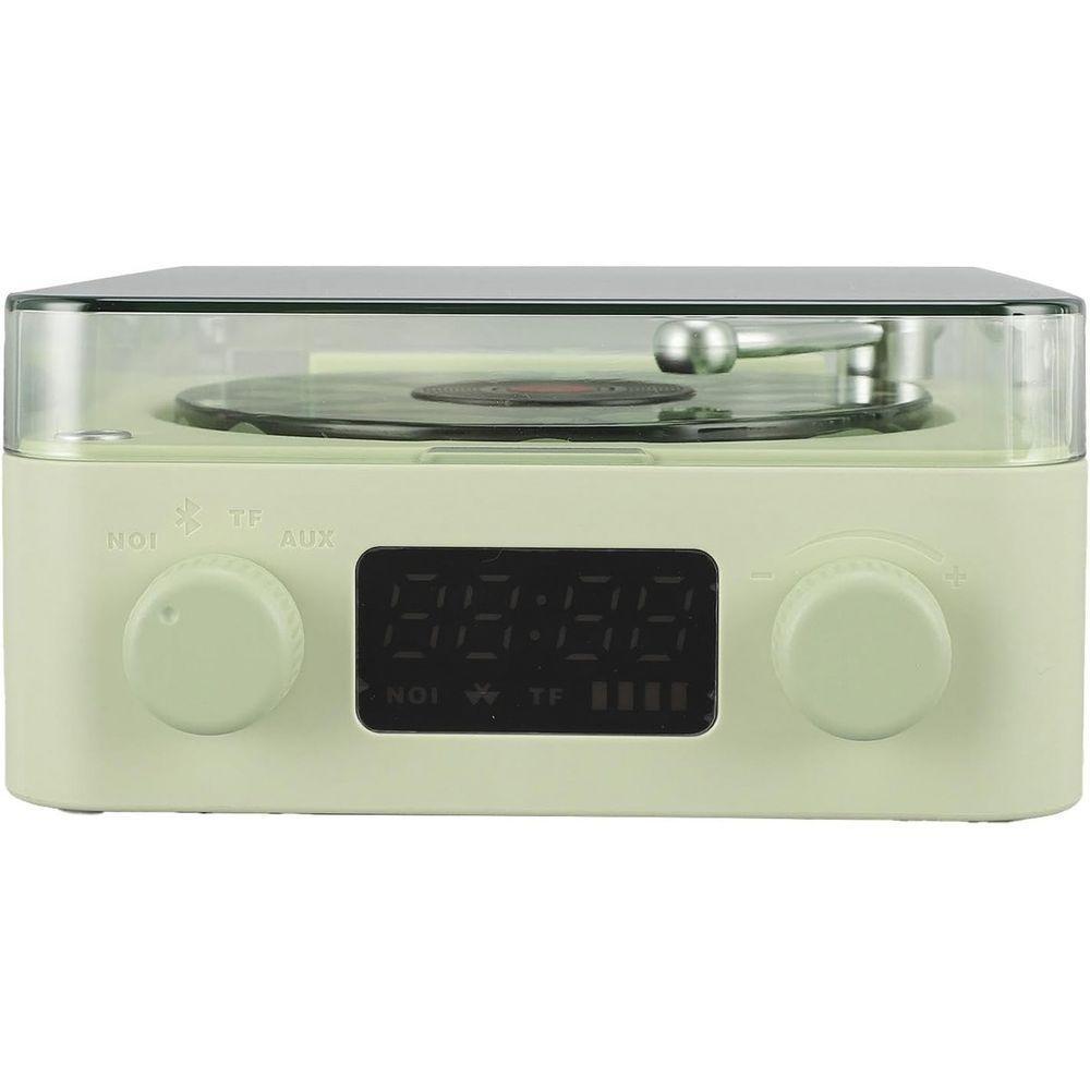 Caixa De Som Toca Disco Vinil Vitrola Bluetooth Cartao Tf Usb Recarregavel Luminaria Musical Rgb Led Iluminaçao - 7