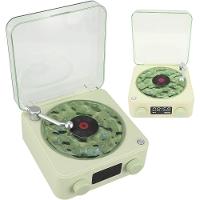 Caixa De Som Toca Disco Vinil Vitrola Bluetooth Cartao Tf Usb Recarregavel Luminaria Musical Rgb Led Iluminaçao - 1