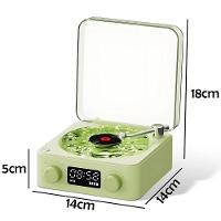 Caixa De Som Toca Disco Vinil Vitrola Bluetooth Cartao Tf Usb Recarregavel Luminaria Musical Rgb Led Iluminaçao - 3