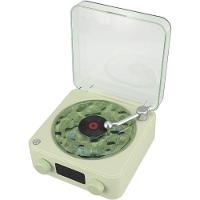 Caixa De Som Toca Disco Vinil Vitrola Bluetooth Cartao Tf Usb Recarregavel Luminaria Musical Rgb Led Iluminaçao