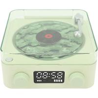 Caixa De Som Toca Disco Vinil Vitrola Bluetooth Cartao Tf Usb Recarregavel Luminaria Musical Rgb Led Iluminaçao - 9