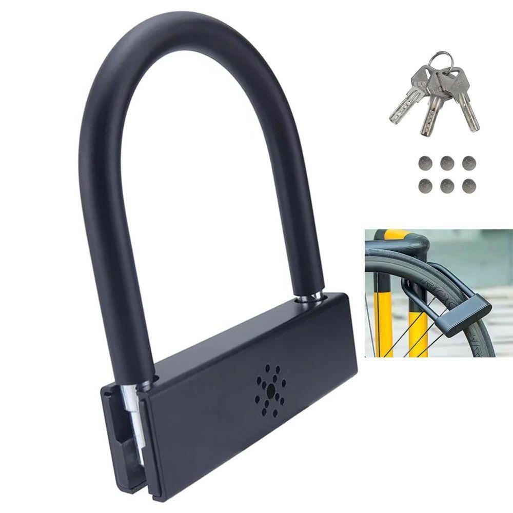 Cadeado Trava De Moto Bike Com Alarme Anti Furto Motocicleta Bicicleta Portao Som Alto Potente Proteçao Segurança - 1