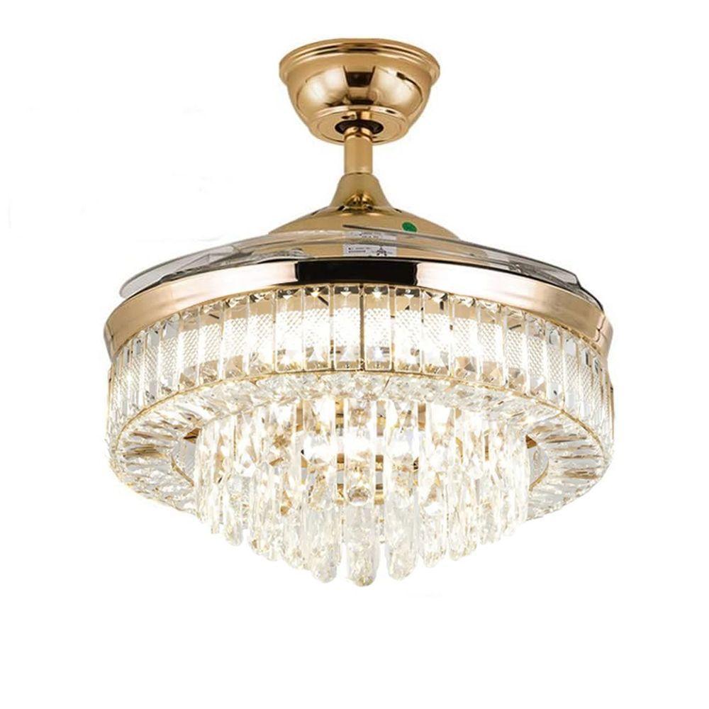 Luminaria Ventilador Retratil Lustre Hera 3 Tons 6 Velocidades Controle Iluminaçao Ajustavel Sala Quarto Casa Escritorio - 6