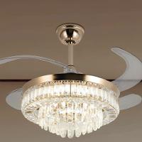 Luminaria Ventilador Retratil Lustre Hera 3 Tons 6 Velocidades Controle Iluminaçao Ajustavel Sala Quarto Casa Escritorio - 9