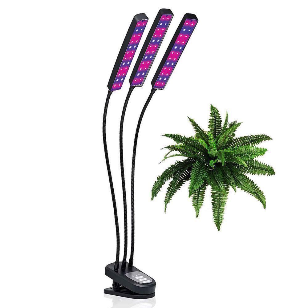 Lampada De Cultivo Planta Luminaria Led Luz Uv Ultravioleta Temporizador Plantaçao Horta Terrario Crescimento Estufa - 1