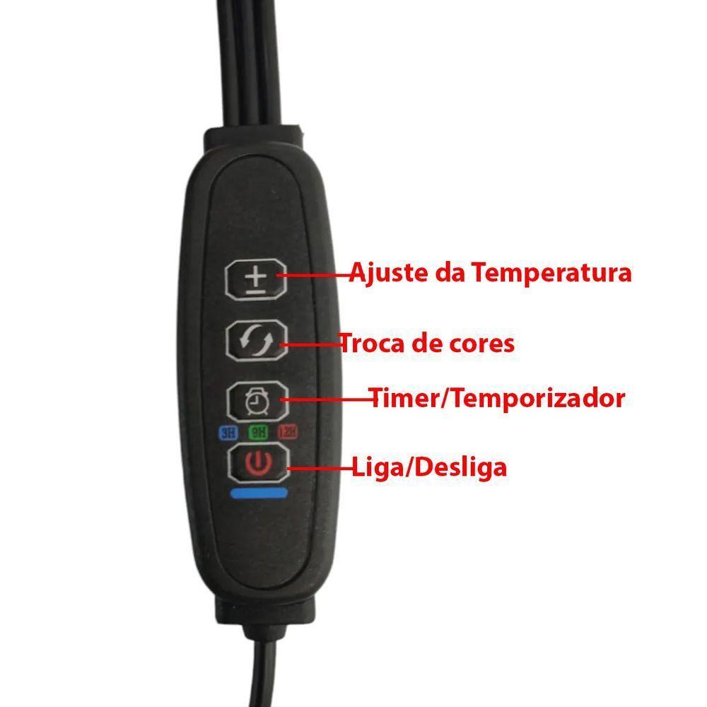 Lampada De Cultivo Planta Luminaria Led Luz Uv Ultravioleta Temporizador Plantaçao Horta Terrario Crescimento Estufa - 6