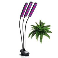 Lampada De Cultivo Planta Luminaria Led Luz Uv Ultravioleta Temporizador Plantaçao Horta Terrario Crescimento Estufa - 1