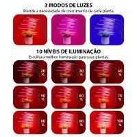 Lampada De Cultivo Planta Luminaria Led Luz Uv Ultravioleta Temporizador Plantaçao Horta Terrario Crescimento Estufa - 10