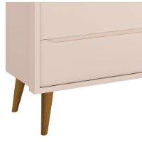 Cômoda Sapateira Théo New Rosa Fosco Com Madeira - Moveisaqui - 3