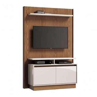 Home Theater Fit Freijó Com Off White - Imcal Móveis