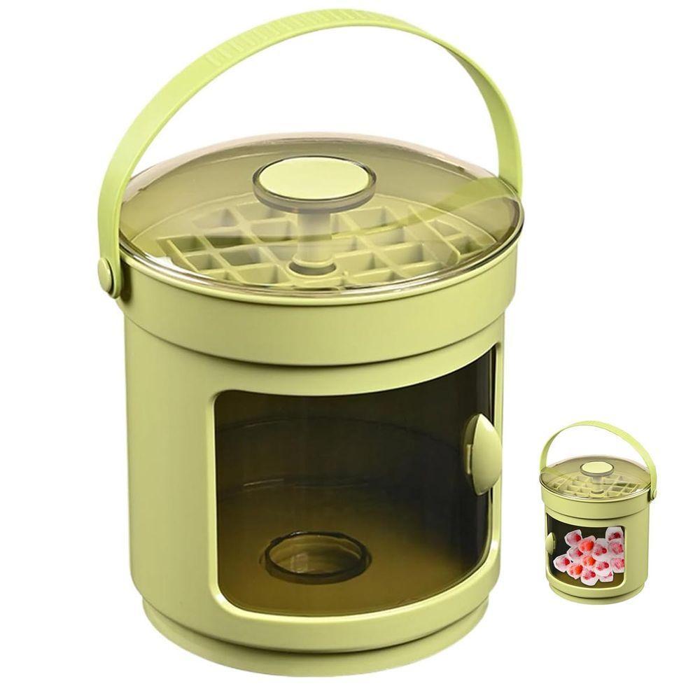 Balde Forma De Gelo Reservatorio Tampa Pegador Dispenser Recipiente Armazenamento Casa Reuniao Lazer Festa Evento - 1