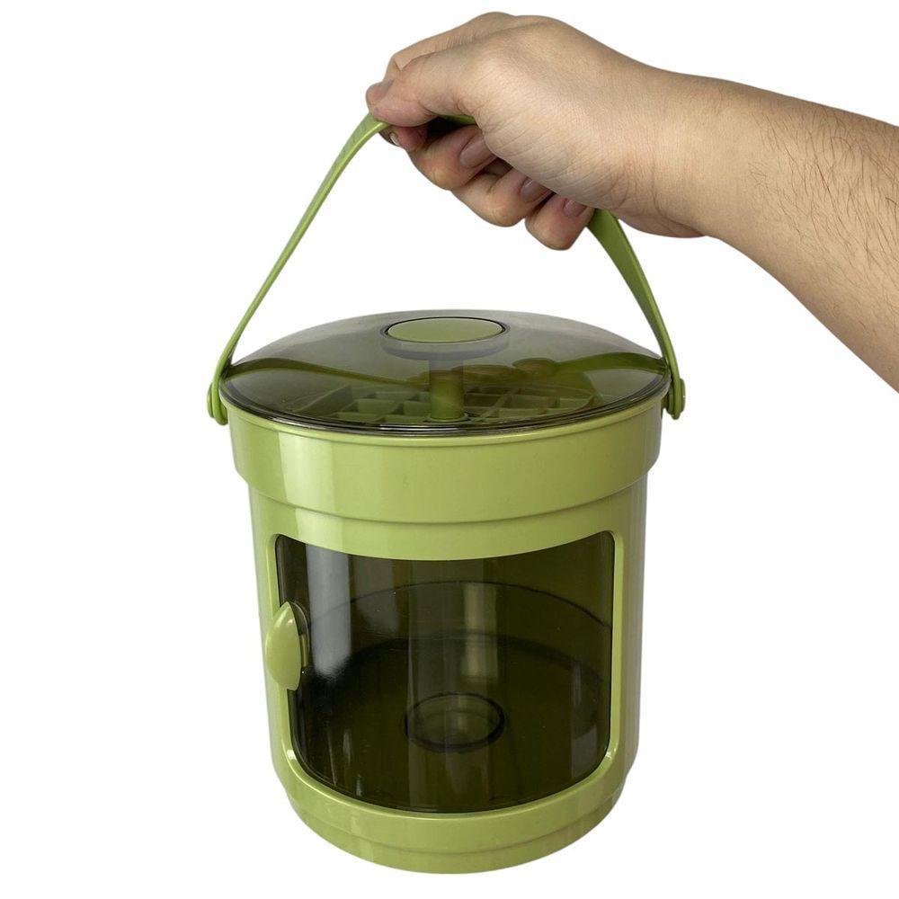 Balde Forma De Gelo Reservatorio Tampa Pegador Dispenser Recipiente Armazenamento Casa Reuniao Lazer Festa Evento - 3