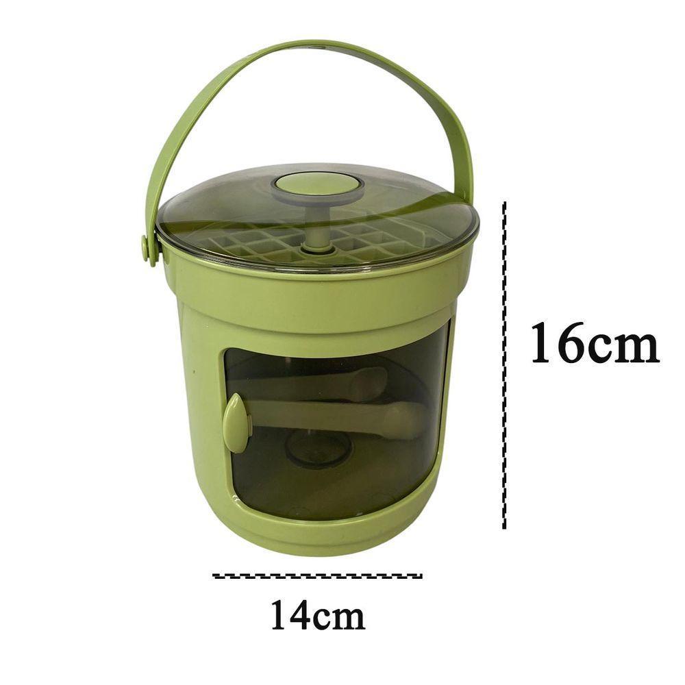 Balde Forma De Gelo Reservatorio Tampa Pegador Dispenser Recipiente Armazenamento Casa Reuniao Lazer Festa Evento - 7